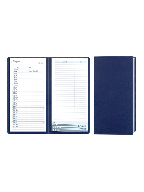 Agenda/Rubrica in Alfa color.