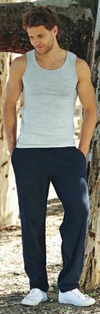 Pantaloni Felpati Con Fondo Dritto